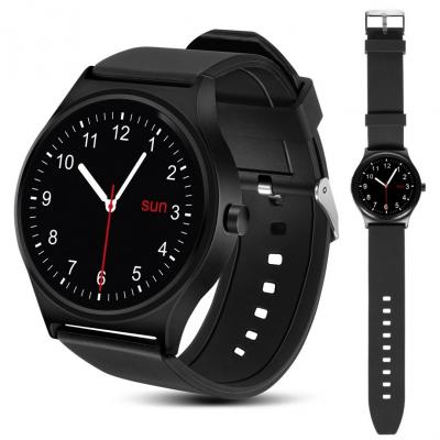 Emaga smartwatch inteligentny zegarek rs100 nanors bluetooth krokomierz monitor snu pomiar tętna czarny