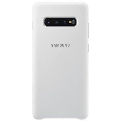 Etui SAMSUNG Silicone Cover do Samsung Galaxy S10 Plus Biały EF-PG975TWEGWW