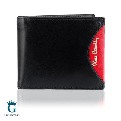 Mały portfel męski pierre cardin black & red tilak29 8824 rfid