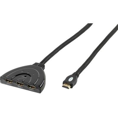 Przełącznik automatyczny VIVANCO HDMI 3 do 1 0.8m