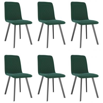 Emaga vidaxl krzesła stołowe, 6 szt., zielone, aksamitne
