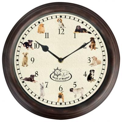 Emaga esschert design zegar z dźwiękami psów