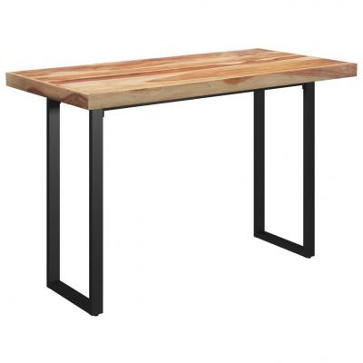 Emaga vidaxl stół z nogami w kształcie o, 120x60x77 cm, lite drewno sheesham