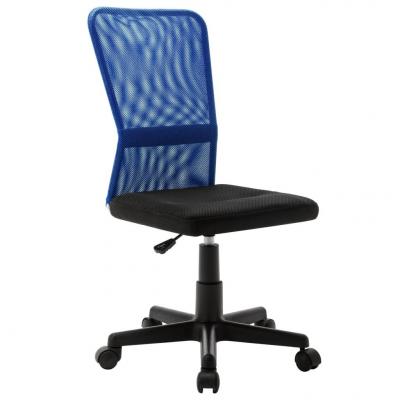 Emaga vidaxl krzesło biurowe, czarno-niebieskie, 44x52x100 cm, z siatką