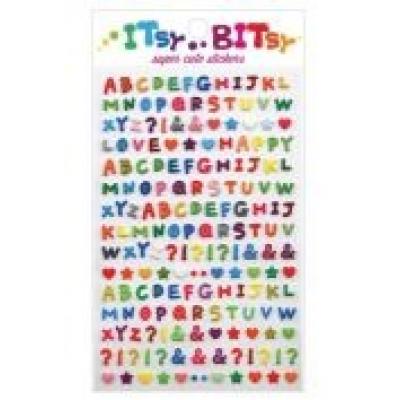 Mini naklejki itsy bitsy wzorzysty alfabet