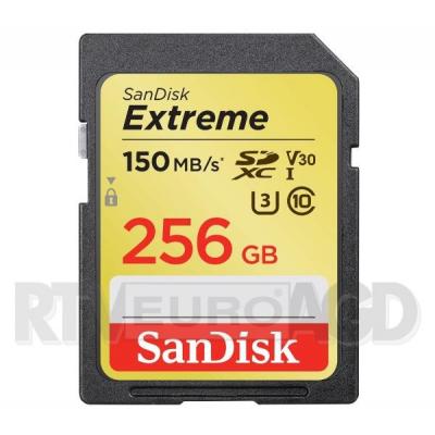 SanDisk Extreme SDXC Class 10 UHS-I U3 V30 256GB