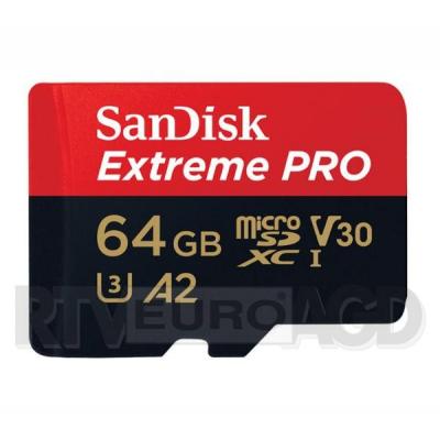 SanDisk Extreme Pro microSDXC 64GB 170/90 MB/s A2 V30 U3