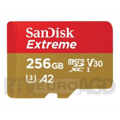 SanDisk EXTREME microSDXC 256GB 160/90 A2 C10 V30 UHS-I U3