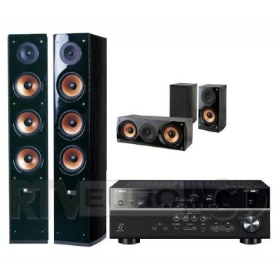 Yamaha MusicCast RX-D485 (czarny), Pure Acoustics NOVA 8, NOVA 6 (czarny)