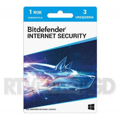 BitDefender Internet Security 3D/1 Rok (kod)