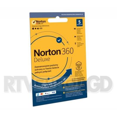 Norton Subskrypcja Norton 360 Deluxe 50GB (5 urządzeń / 1 rok)