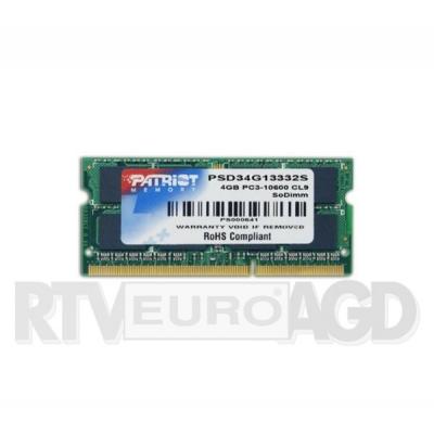 Patriot PSD34G13332S DDR3 4GB 1333 CL9
