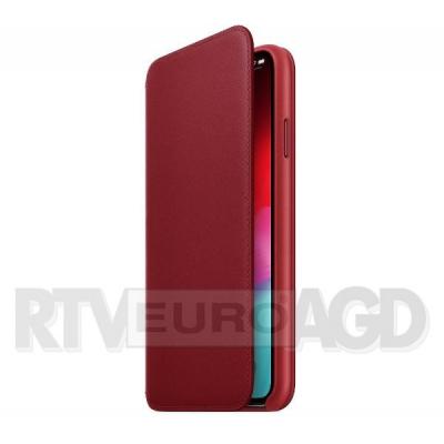 Apple Leather Folio iPhone Xs Max (Product)Red MRX32ZM/A (czerwony)