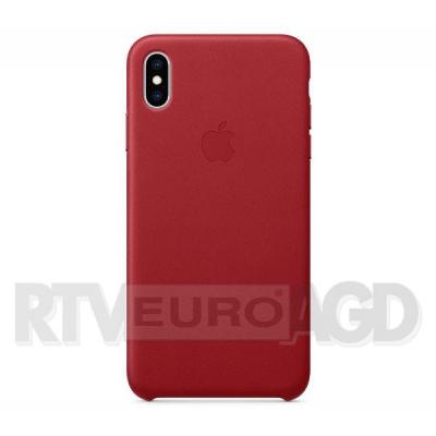 Apple Leather Case iPhone Xs Max MRWQ2ZM/A (czerwony)