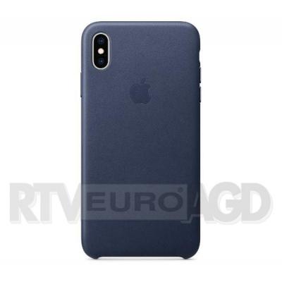 Apple Leather Case iPhone Xs Max MRWU2ZM/A (nocny błękit)