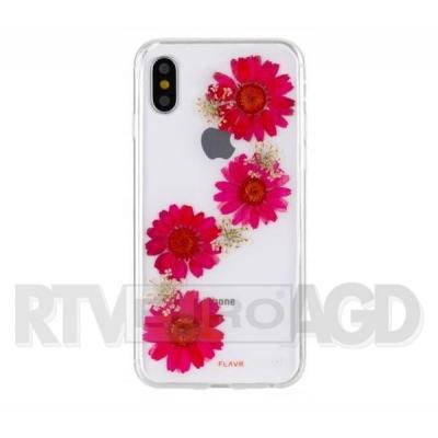 Flavr iPlate Real Flower Paula iPhone X (czerwony)