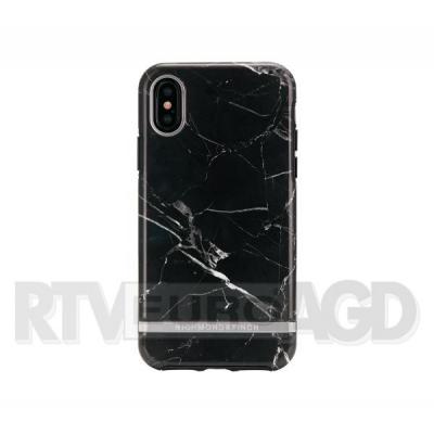 Richmond & Finch Black Marble - Silver Details iPhone X/Xs