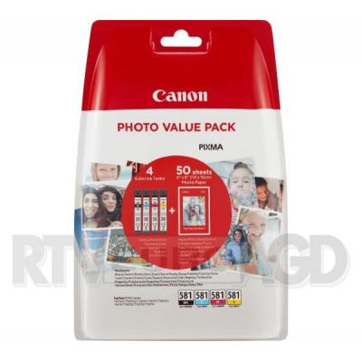 Canon CLI-581XL BK/C/M/Y + papier fotograficzny
