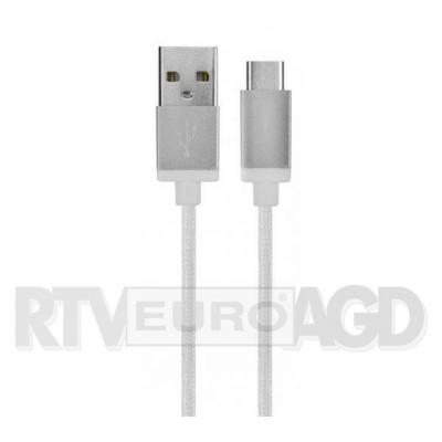 Xqisit Cotton Cable USB C 3.0-USB A (biały)