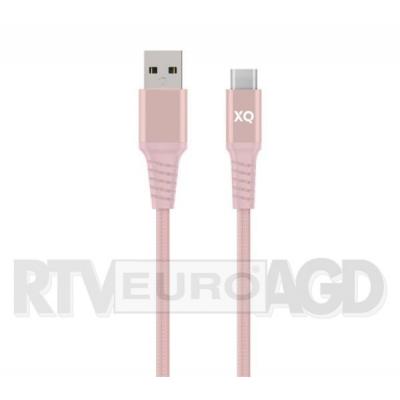 Xqisit kabel USB-C - USB-A 2m (różowy)