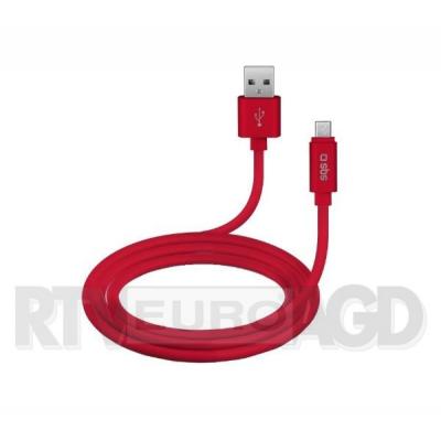 SBS TECABLPOLOMICUSBR Kabel Micro USB silikon POLO 1m (czerwony)