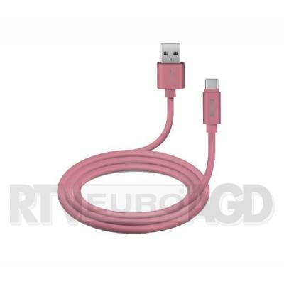 SBS TECABLPOLOTYPECP Kabel USB typ C silikon POLO 1m (różowy)