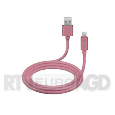 SBS TECABLPOLOMICUSBP Kabel Micro USB silikon POLO 1m (różowy)
