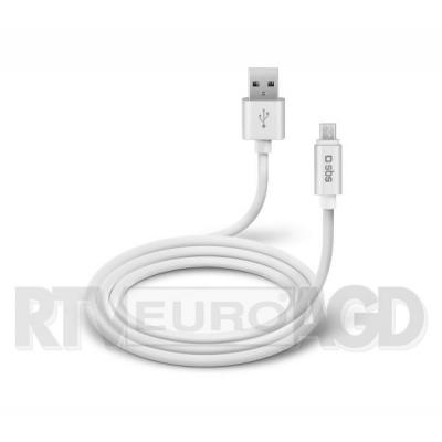 SBS TECABLPOLOMICUSBW Kabel Micro USB silikon POLO 1m (biały)