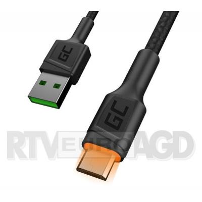 Green Cell Ray USB - microUSB 2m z pomarańczowym podświetleniem LED