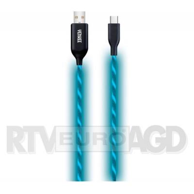 Yenkee kabel USB typ-C LED 1m (niebieski)
