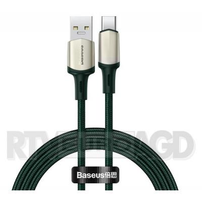 Baseus Kabel USB-C Cafule, VOOC, QC, 5A, 1m (zielony)