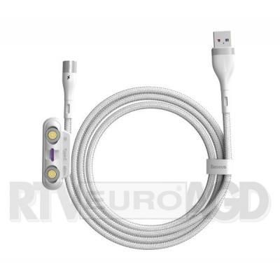 Baseus Fast 4w1 USB do USB-C / Lightning / Micro 5A 1m (biały)