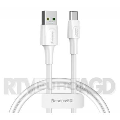 Baseus Kabel USB-C White Series, VOOC, QC, 5A, 1m (biały)