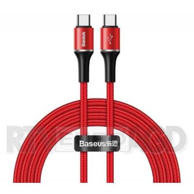 Baseus Kabel USB-C Halo, QC 3.0, PD 2.0, 60W, 3A, 2m (czerwony)