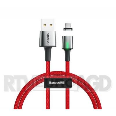 Baseus Kabel magnetyczny micro USB Zinc 2.4A 1m (czerwony)