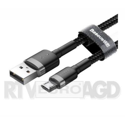 Baseus Kabel Micro USB Cafule 2.4A 1m (szaro-czarny)
