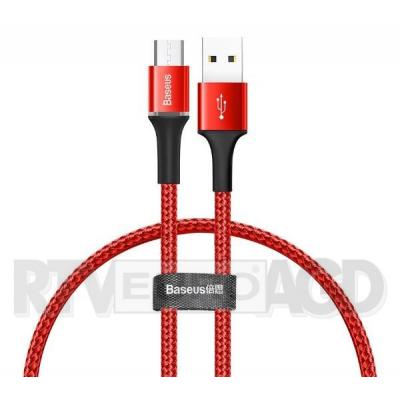 Baseus Kabel micro USB z podświetleniem LED Halo 3A 0,25m (czerwony)