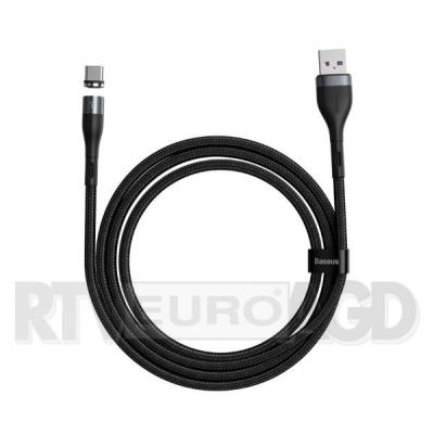 Baseus kabel magnetyczny USB - USB-C Zinc 5A 1m (szaro-czarny)