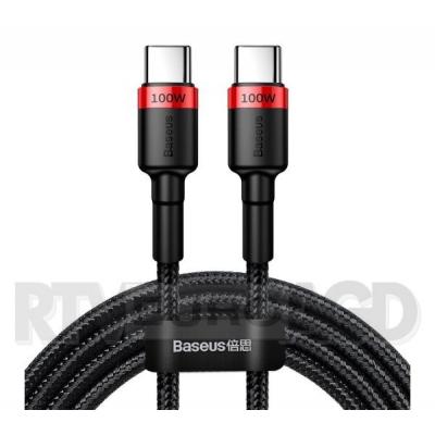 Baseus Kabel USB-C Cafule, QC 3.0, PD 2.0, 100W, 5A, 2m (czerwono-czarny)