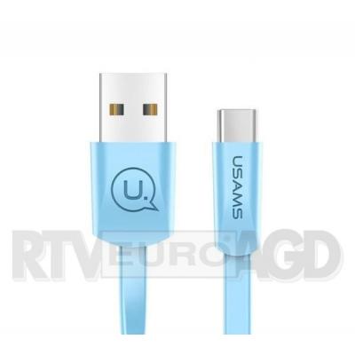 USAMS Kabel płaski U2 USB-C US-SJ200 (niebieski)