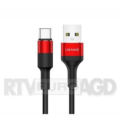 USAMS Kabel pleciony U5 2A USB-C US-SJ221 (czerwony)