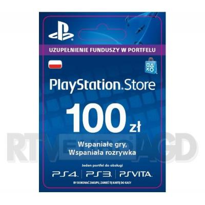 Sony Doładowanie PlayStation Network 100 zł [kod aktywacyjny]