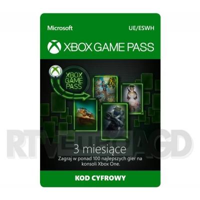Subskrypcja Xbox Game Pass (3 m-ce) [kod aktywacyjny]