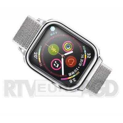USAMS pasek z etui Apple Watch 4 US-ZB074 (srebrny)