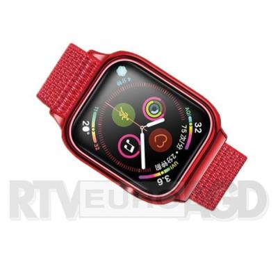 USAMS pasek z etui Apple Watch 4 US-ZB074 (czerwony)