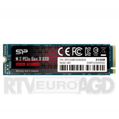 Silicon Power P34A80 512GB PCIe Gen3x4