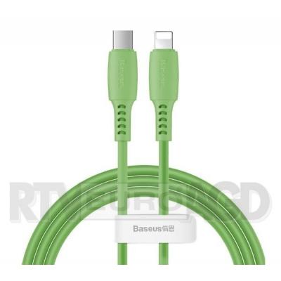 Baseus Kabel USB-C do Lightning Colourful, PD, 18W, 1.2m (zielony)