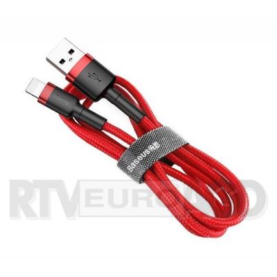 Baseus Lightning USB Cafule 2.4A 1m (czerwony)