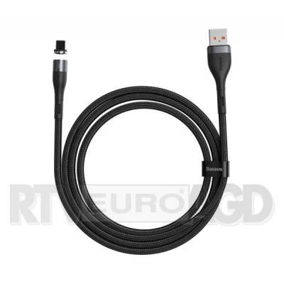 Baseus kabel magnetyczny USB - Lightning Zinc 2.4A 1m (szaro-czarny)