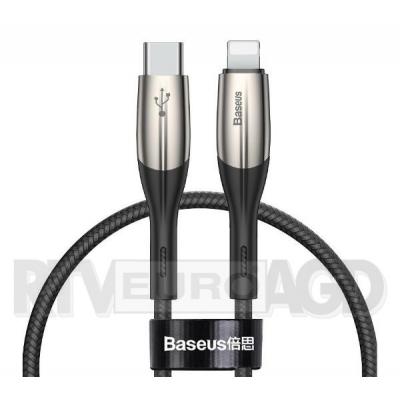 Baseus Kabel USB-C do Lightning PD Horizontal, Power Delivery, dioda LED, 2m (czarny)